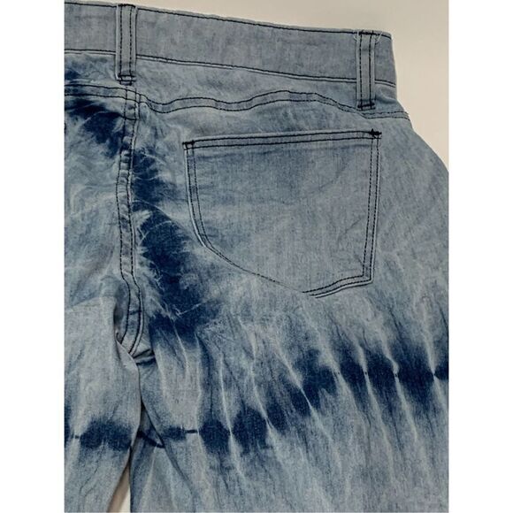 For The Republic Women's Five Pocket Ti Dye Straight Jeans Blue Size 6 - Picture 4 of 6